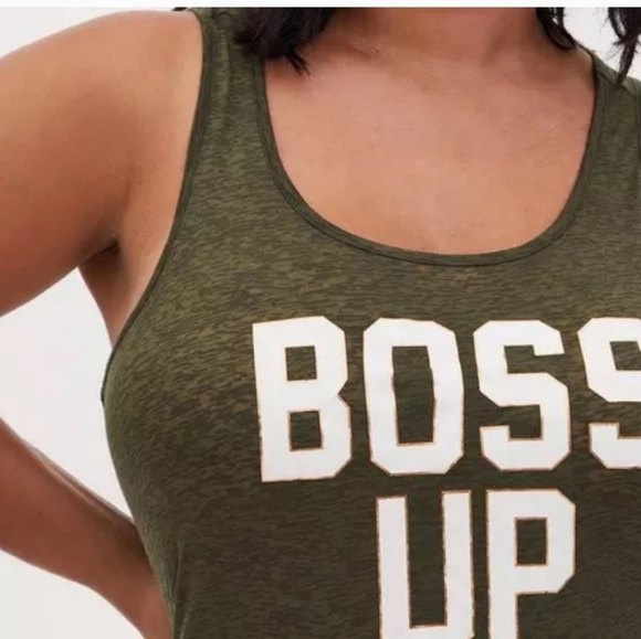 Torrid Active Green Burnout Boss Up Tank Top 2X - Picture 4 of 9